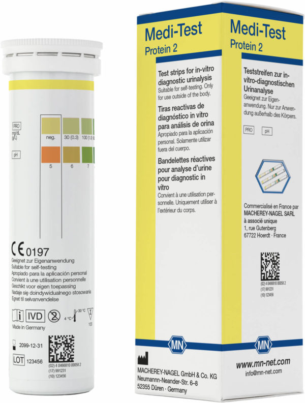 MN 93027 Medi-Test protein 2, urin test strips, 100 stk picture